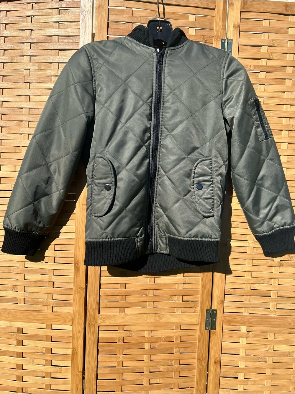 🔥3/$8- Univibe Quilted Puffer Jacket in Olive